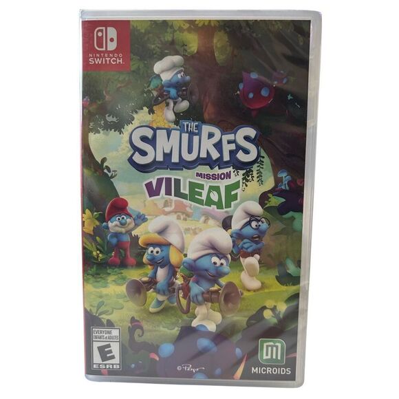 The Smurfs Mission Vileaf Nintendo Switch New Factory Sealed Rated E Microids - Picture 1 of 4